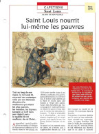 FICHE ATLAS: SAINT LOUIS NOURRIT LUI-MEME LES PAUVRES -CAPETIENS - Geschiedenis
