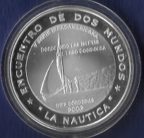 NICARAGUA AÑO 2002 10 CORDOBAS PLATA " LA NAUTICA" PESO 27,1 GR - Nicaragua