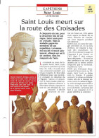 FICHE ATLAS: SAINT LOUIS MEURT SUR LA ROUTE DES CROISADES -CAPETIENS - Histoire