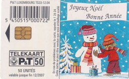 LUXEMBOURG - Joyeux Noël 2004 Bonne Année 2005(TS 33), 12/04, Used - Luxemburg