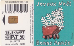 LUXEMBOURG - Joyeux Noël Bonne Année 2004(TS 31), 11/03, Used - Luxemburg