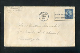 "USA" 1926, Brief Masch.-Stempel "PEORIA" (Jahreszahl 1926 Kopfstehend !) (B0101) - Covers & Documents