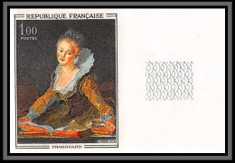 France N°1702 Tableau (Painting) L'Etude De Fragonard Cote 100 Non Dentelé ** MNH (Imperf) Bord De Feuille - 1971-1980