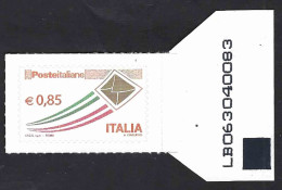 Italia 2013; Posta Italiana Da € 0,85; Francobollo Con Codice Alfanumerico. - 2011-20:  Nuovi