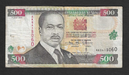 Kenia - Banconota Circolata Da 500 Scellini P-39d.2 - 2001 #19 - Kenia