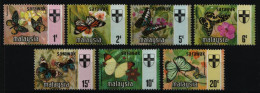 Malaya - Sarawak 1971 - Mi-Nr. 219-225 I ** - MNH - Schmetterlinge / Butterflies - Sarawak (...-1963)