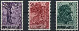 Liechtenstein 377-379 Bäume Sträucher Ausgabe 1959 Tadellos Postfrisch - Cartas & Documentos