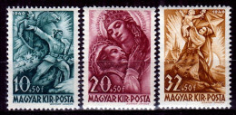 Hungary 1940 ⁕ HORTHY Aviation Fund Mi.623-625 ⁕ 3v MNH - Unused Stamps