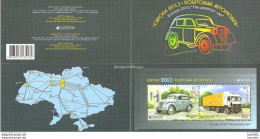 D20716  Europa - Post - Cars - Trucks - Ucrania 2013 - Booklet MNH - 1,95 - Poste