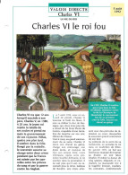 FICHE ATLAS: CHARLES VI LE ROI FOU -VALOIS DIRECTS - History