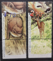 Israel 2001 Wildtiere 1612/15** Nur Die Zwei Säuger Im Angebot - Neufs (avec Tabs)