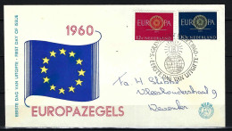 NIEDERLANDE FDC Mit Komplettsatz Der Europamarken 1960 - Siehe Bild - FDC