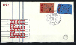 NIEDERLANDE FDC Mit Komplettsatz Der Europamarken 1965 - Siehe Bild - FDC