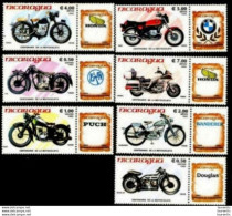 629  Motorcycles - Nicaragua Yv 1368-70 + Air Mail - MNH - 1,95 (9) - Motorfietsen