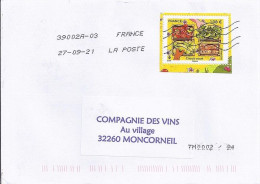 TP N° 5515 SUR LETTRE DU 27.9.21 - Storia Postale