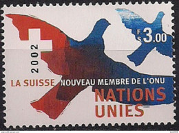 2002 UNO  Genf   Mi.  458**MNH  Aufnahme Der Schweiz In Die Vereinten Nationen (UNO) - Neufs