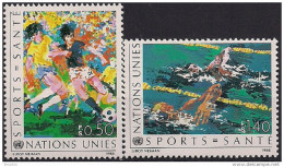 1988 UNO Genf Mi. 169-70 **MNH Gesundheit Durch Sport. - Ungebraucht