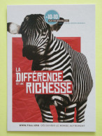 ZEBRE - Carte Publicitaire FUAJ - Auberge De Jeunesse Plouharnel - Zebra's