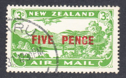 New Zealand 1931 Air Mail, Cancelled, Sc# C4, SG 75 - Poste Aérienne