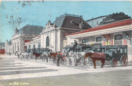 Nice (06).Gare. - Carte Animée, Oblitérée 1912 - Ferrovie – Stazione