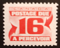 Canada 1973 MNH Sc #J37**   16c  Postage Due, Third Issue, Perf.12 - Neufs