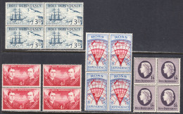 New Zealand - Ross Dep. 1957 Mint No Hinge, 4 Sets, Some Blocks, Sc# L1-L4, SG - Other & Unclassified