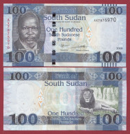 Soudan Du Sud  --100 Pounds --2019---UNC---(402) - Soudan Du Sud