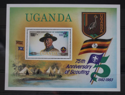 Uganda Block 36 Mit 342 Postfrisch Pfadfinder #WH550 - Uganda (1962-...)
