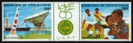 Elfenbeinküste 1985 - Mi-Nr. 878-879 ** - MNH - Philexafrique - Costa D'Avorio (1960-...)