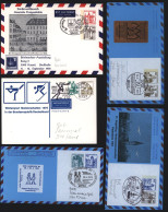 Bund Privatganzsache 2 Wertstempel Burgen & Schlösser 5 Stück Schönes Selt. Lot - Cartes Postales Privées - Oblitérées