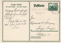 GERMANY WEIMAR REPUBLIC 1930 POSTCARD MiNr P 210 SENT TO DANZIG - Postcards