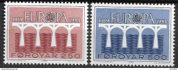1984 Färöer  Mi. 97-8**MNH Europa: 25 Jahre Europäische Konferenz Der Verwaltungen Für Das Post- Und Fernmeldewesen - 1984