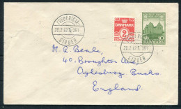 1962 Denmark Railway Cover Fredericia / Struer  - Covers & Documents