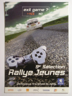 VOITURE RALLYE - PEUGEOT - Manette De Jeu Vidéo - Carte Publicitaire 9e Sélection Rallye Jeunes - Games & Toys