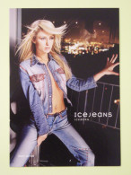 PARIS HILTON - Mannequin / Actrice - Carte Publicitaire Pour Ice Jeans - Femmes Célèbres