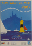 PHARE / BATEAU - MARSEILLE - Septembre En Mer - Carte Publicitaire - Lighthouses