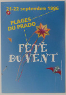 JEU / CERF VOLANT - Fete Du Vent - Marseille Plage Du Prado - Carte Publiciaire - Games & Toys