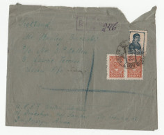 1947 Registered Sambor UKRAINE Cover To GB Russia Stamps - Lettres & Documents