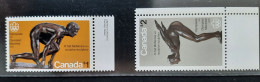 Canada 1975 MNH Sc #656**-657**  1$ And 2$  Olympic Sculptures - Unused Stamps