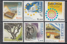 2006 Greece Anniversaries UN Eurovision Olives Complete Set Of 6 MNH @ BELOW FACE VALUE - Ongebruikt