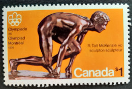 Canada 1975 MNH Sc #656**   1$  Olympic Sculptures - Neufs