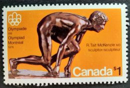 Canada 1975 MNH Sc #656**   1$  Olympic Sculptures - Ongebruikt