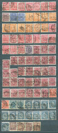 Upper Silesia, 1920, Officials, 82 Stamps From Set MiNr 8-20 (incl. 4 Stamps #18 Wz. 1) - Overprint C.G.H.S. - Used - Silezië