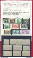 1946 LITORALE SLOVENO,n° 51a/60a , Tiratura Di Zagabria , ND 10 Valori MNH** , - Joegoslavische Bez.: Slovenische Kusten