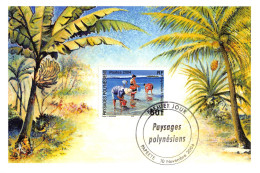 CM - Paysages Polynésiens, Oblit 26/8/05 - Maximum Cards