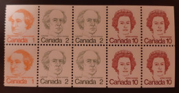 Canada 1973 MNH Sc #586c**   Block 1-2-10c Caricature - Neufs