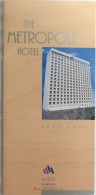Flyer  : CHINA / HONG KONG : Hôtel METROPOLE, 75, Waterloo Road, Kowloon - China (Hong Kong)