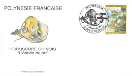 FDC - L'année Du Rat, Oblit 19/2/96 - FDC