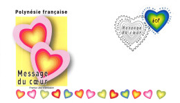 FDC - Messages Du Cœur (2 Env.), Oblit 14/2/06 - FDC