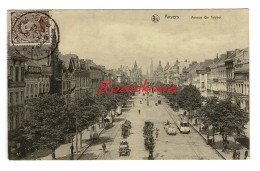 Antwerpen Anvers Avenue De Keyser De Keyserlei 1920 Tram Tramway Geanimeerd (In Zeer Goede Staat) - Antwerpen